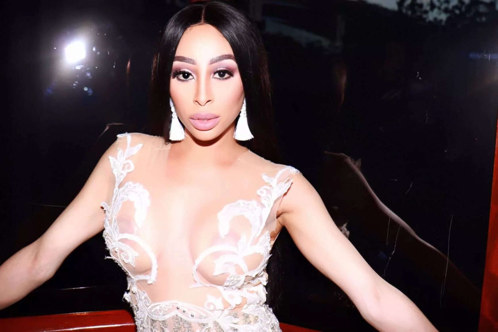 Khanyi Mbau nipples