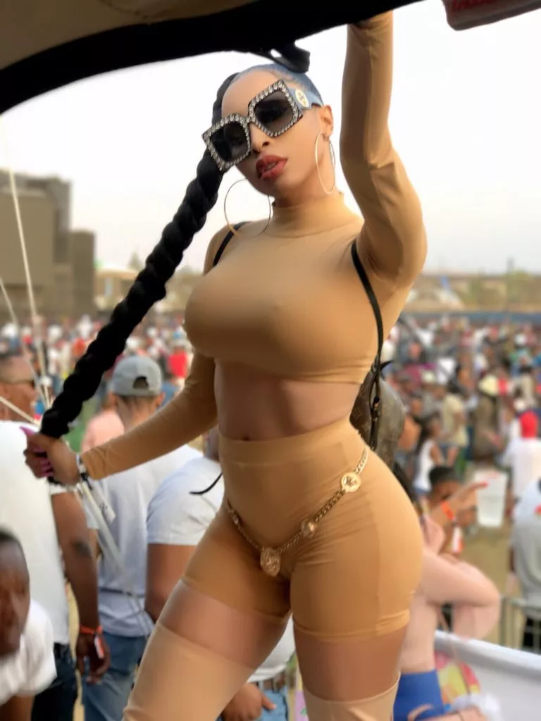 Khanyi Mbau big tits