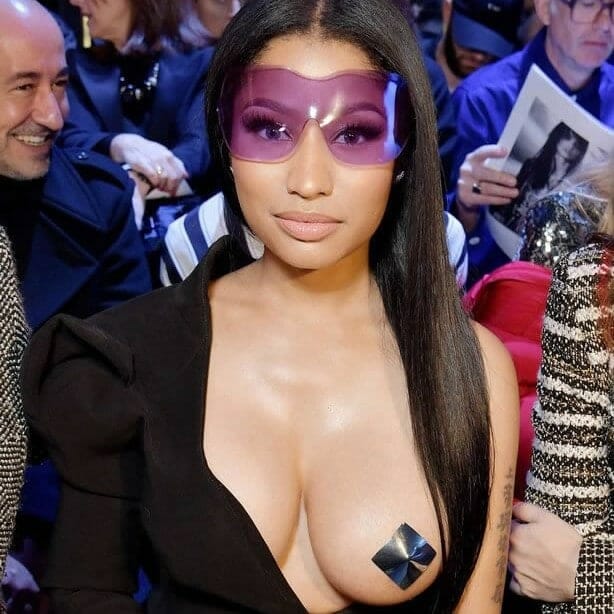 Nicki Minaj one boob exposed