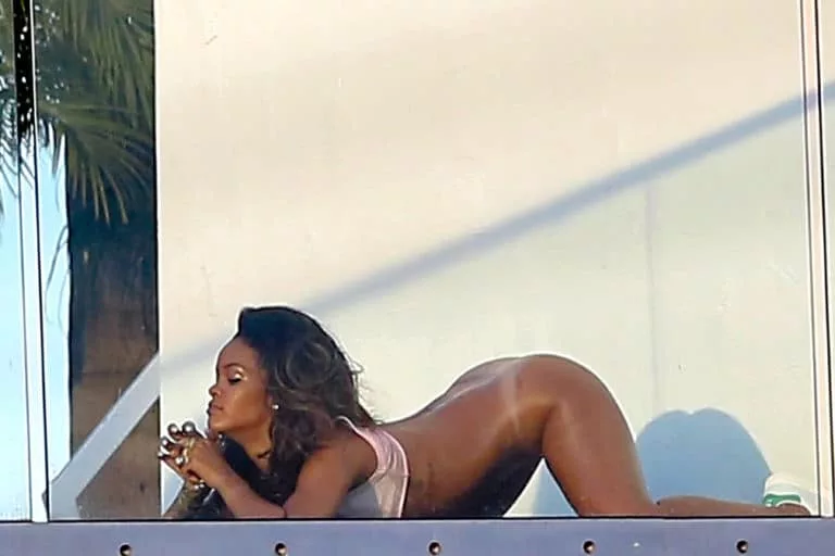 Rihanna sexy doggystyle position