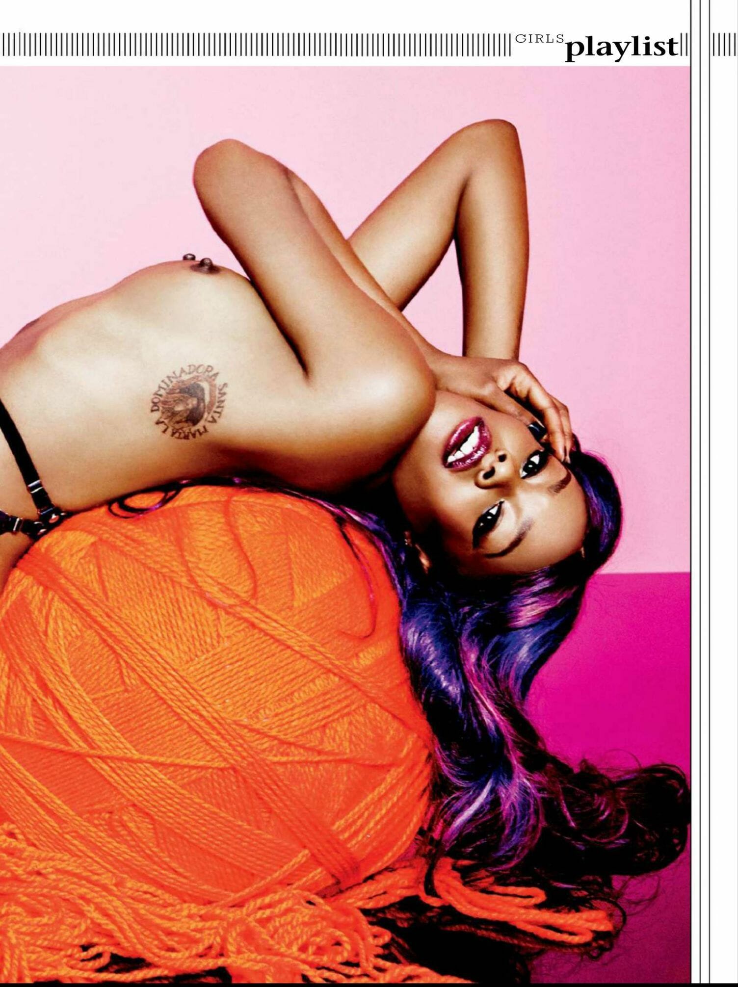 Azealia Banks leaked Playboy nipple