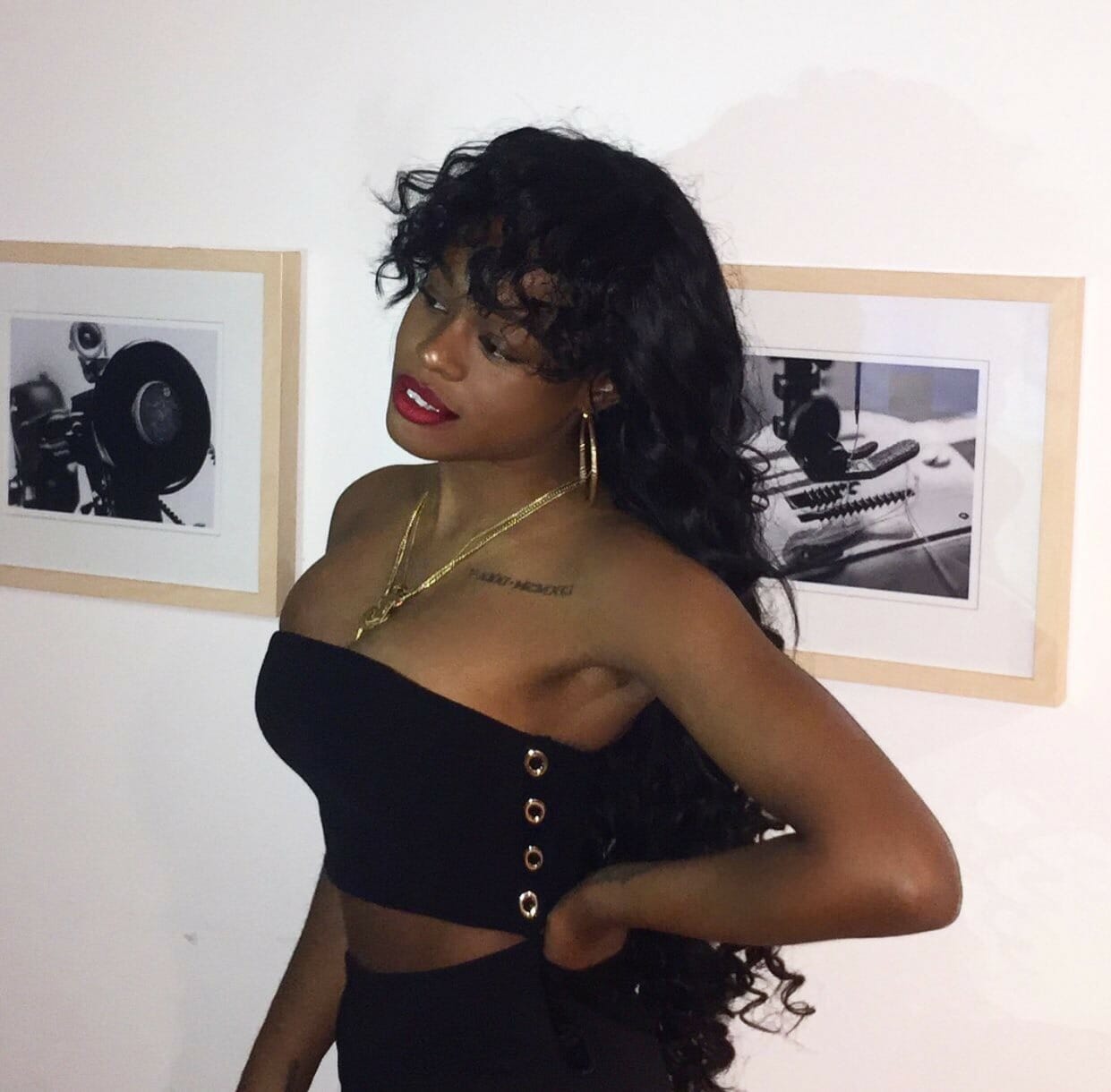 Azealia Banks NSFW long hair