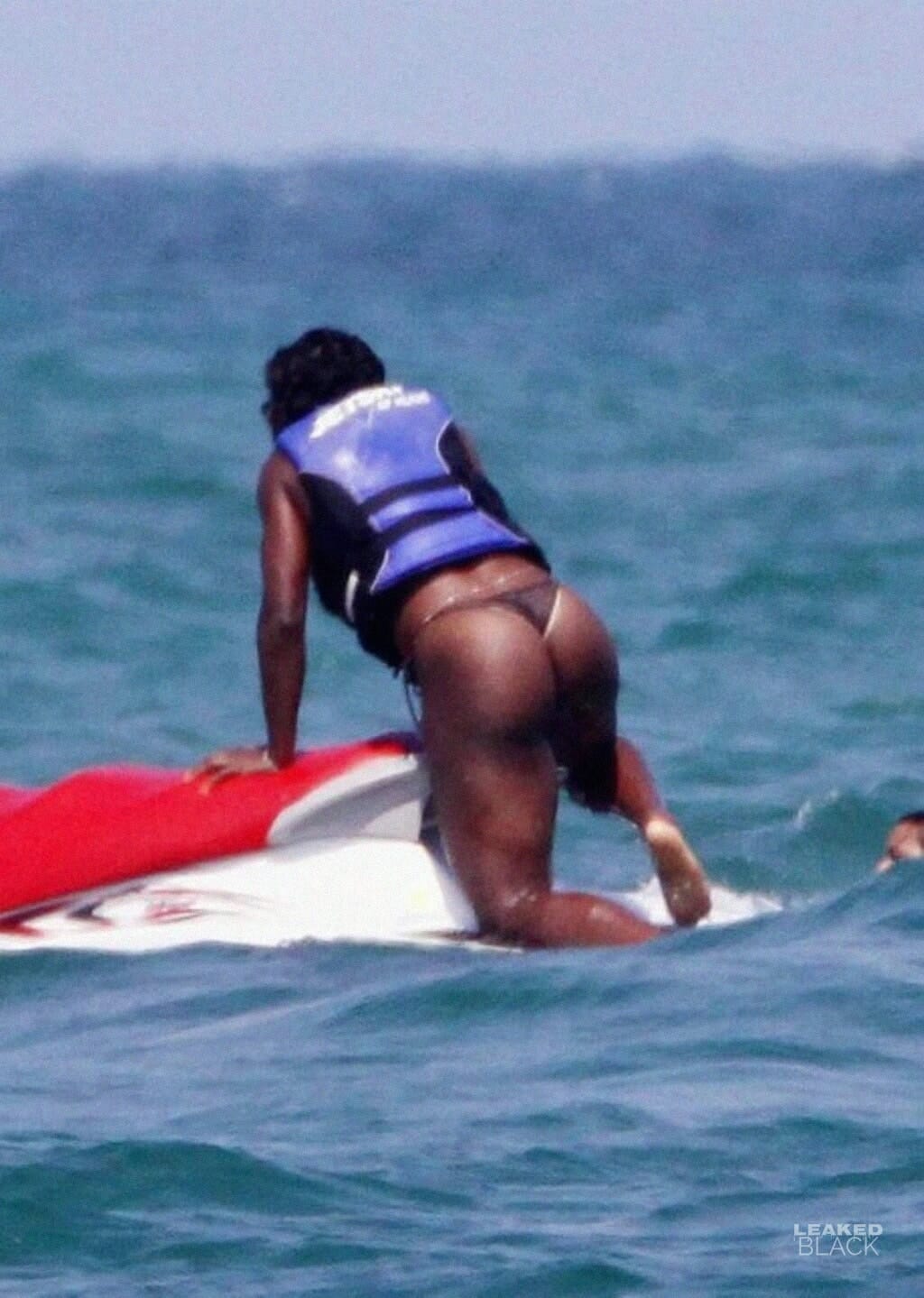 Serena Williams thong swimsuit jetski