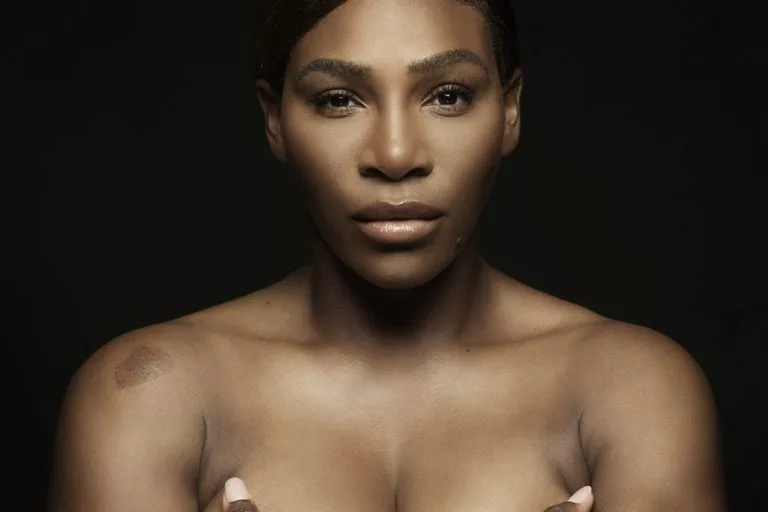 Serena Williams topless modeling photo