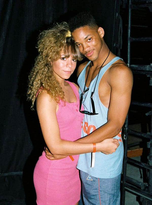 Young Mariah Carey with Will Smith