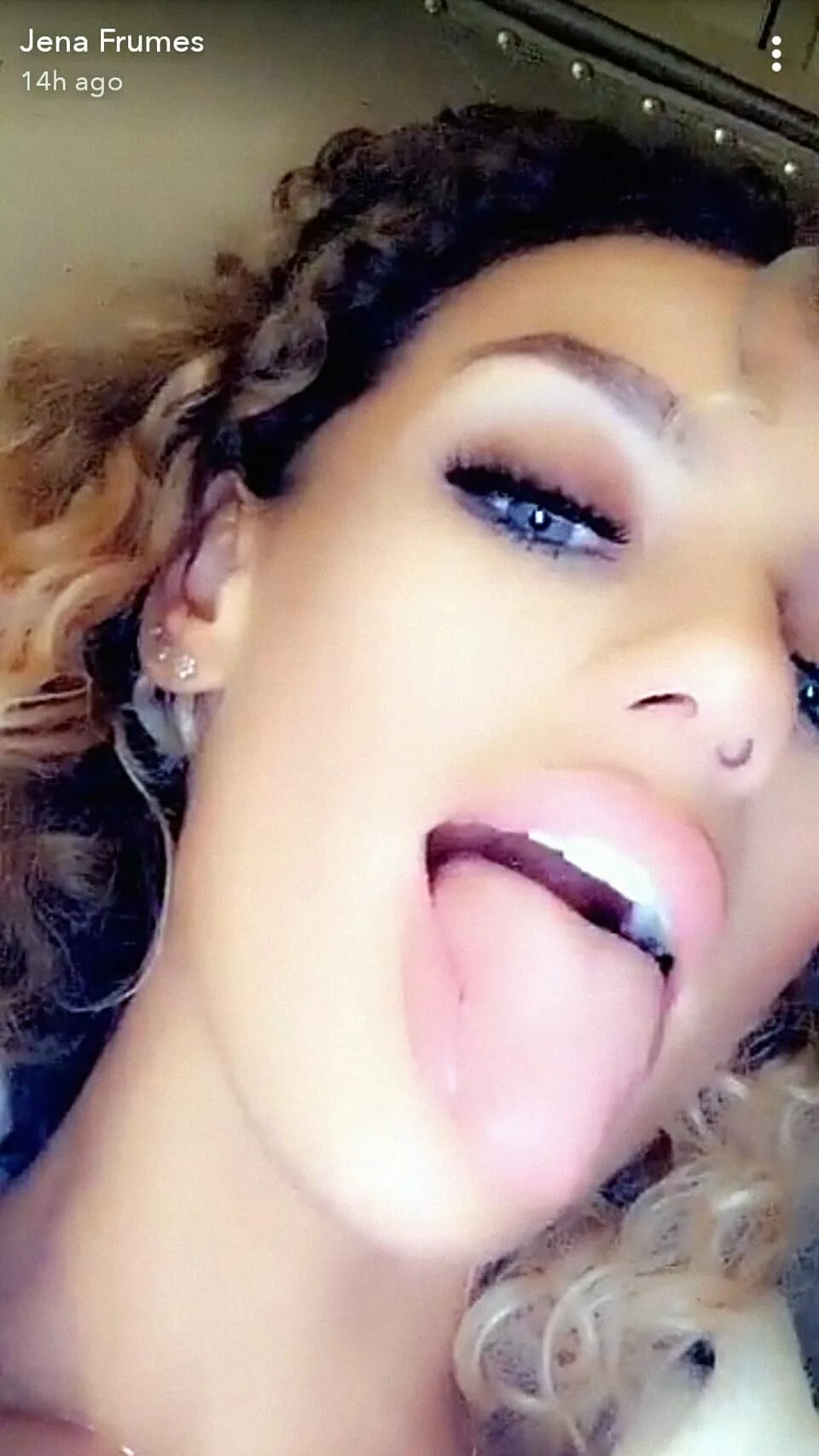 Jena Frumes mouth open slut